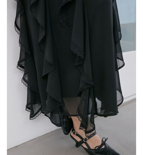  「エアリードロップラッフルスカート」|スカート|