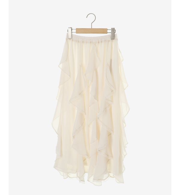  「エアリードロップラッフルスカート」|スカート|