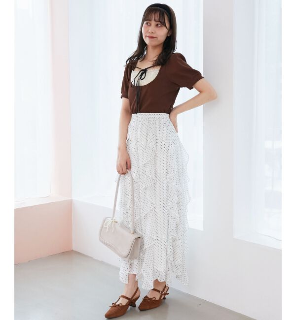  「エアリードロップラッフルスカート」|スカート|