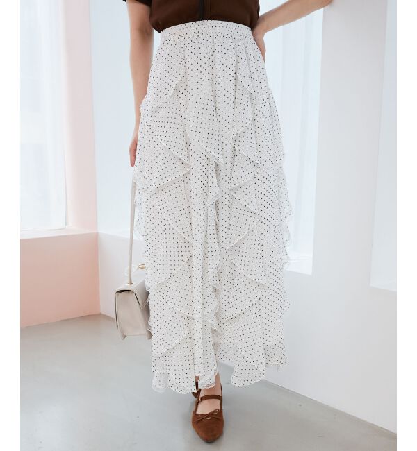  「エアリードロップラッフルスカート」|スカート|