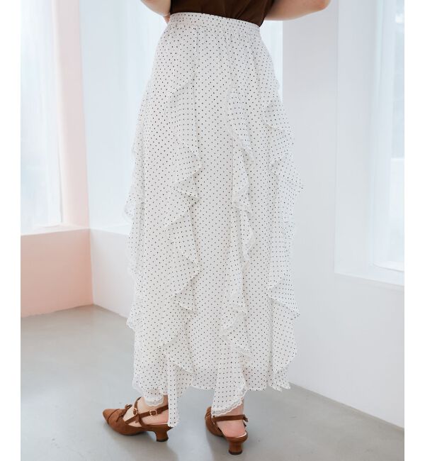  「エアリードロップラッフルスカート」|スカート|