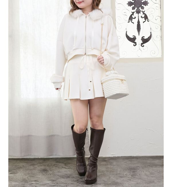  「プリーツラメミニスカパン」|スカート|