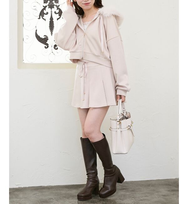  「プリーツラメミニスカパン」|スカート|