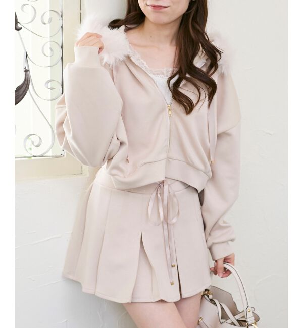  「プリーツラメミニスカパン」|スカート|