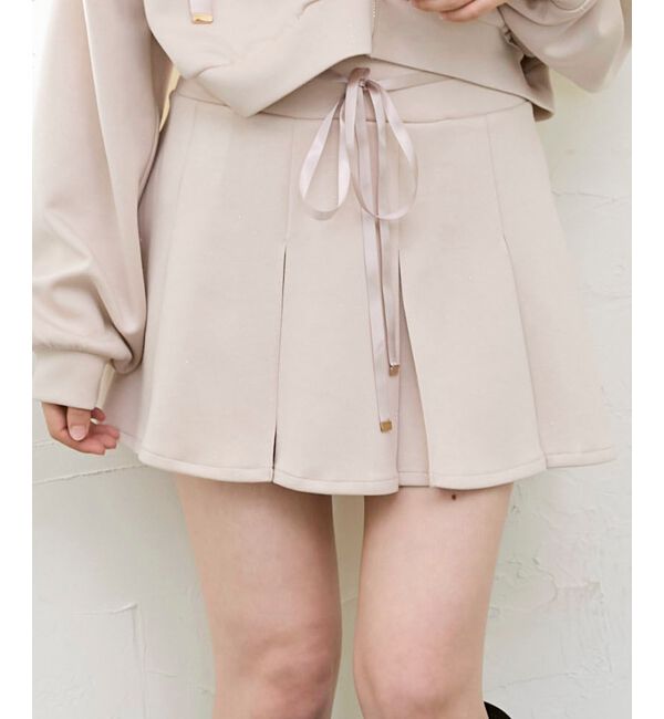  「プリーツラメミニスカパン」|スカート|