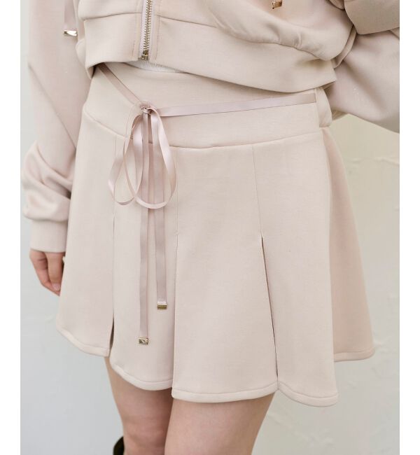  「プリーツラメミニスカパン」|スカート|