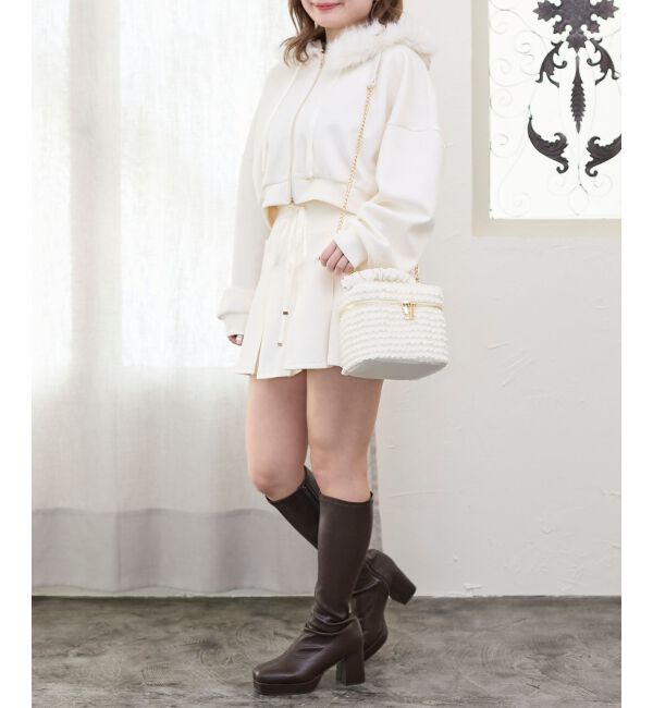  「プリーツラメミニスカパン」|スカート|