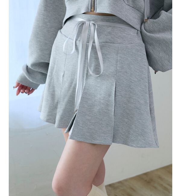  「プリーツラメミニスカパン」|スカート|