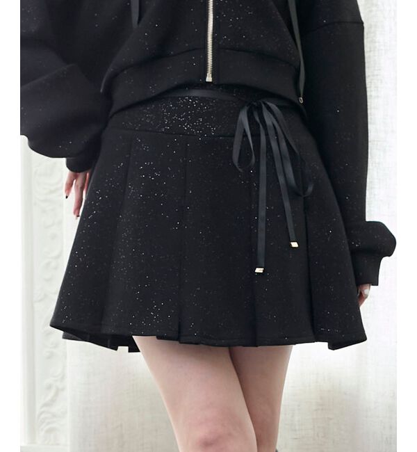  「プリーツラメミニスカパン」|スカート|