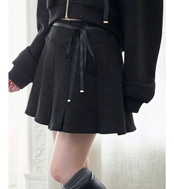  「プリーツラメミニスカパン」|スカート|