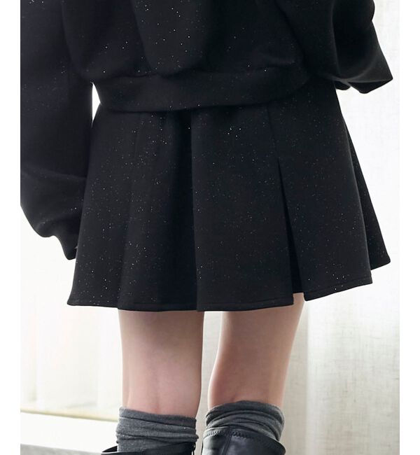  「プリーツラメミニスカパン」|スカート|