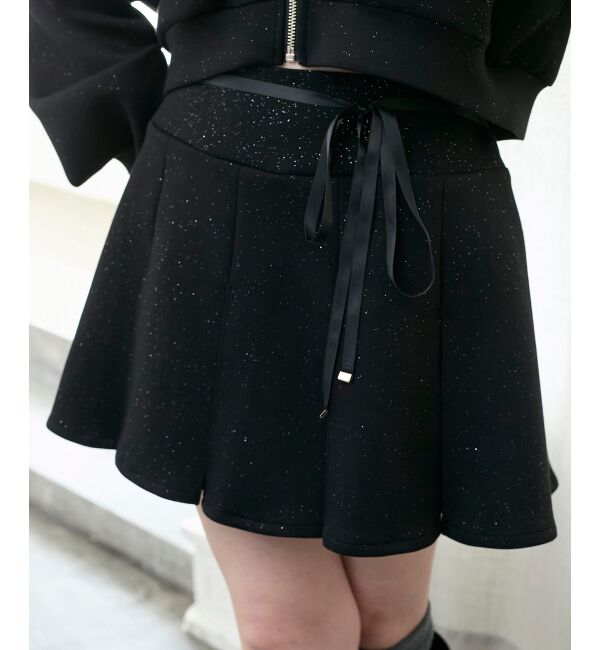  「プリーツラメミニスカパン」|スカート|