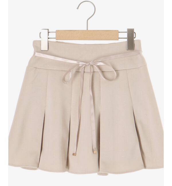  「プリーツラメミニスカパン」|スカート|