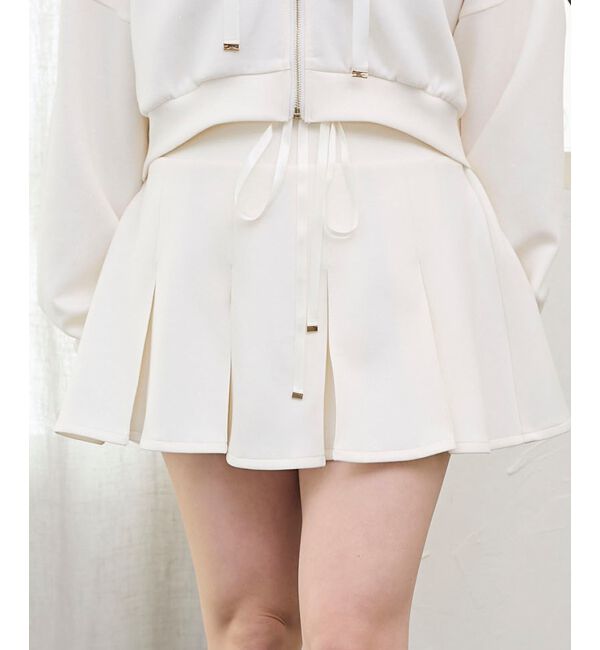  「プリーツラメミニスカパン」|スカート|
