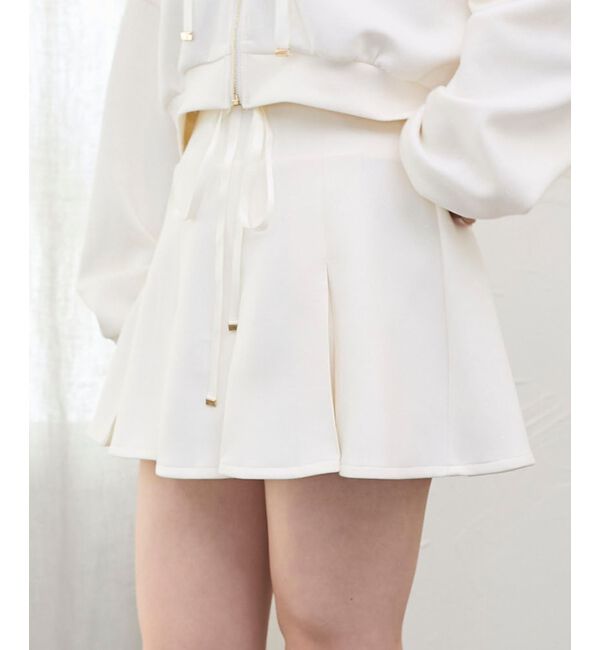  「プリーツラメミニスカパン」|スカート|