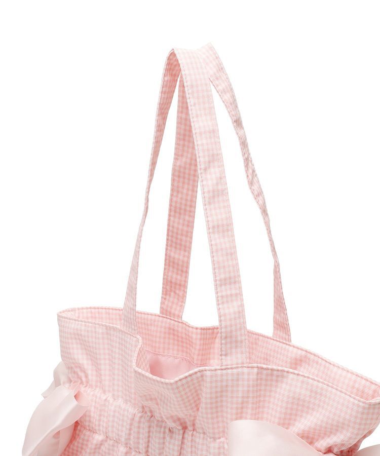 Maison de FLEUR「ギンガムダブルリボンギャザートートバッグ」|トートバッグ|
