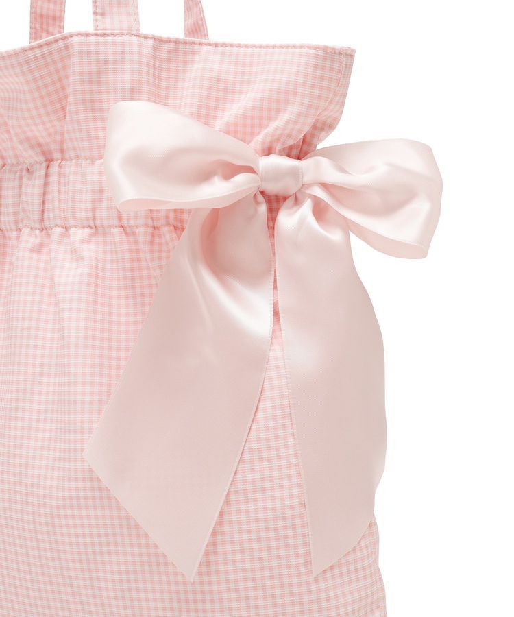 Maison de FLEUR「ギンガムダブルリボンギャザートートバッグ」|トートバッグ|