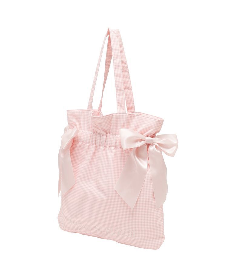 Maison de FLEUR「ギンガムダブルリボンギャザートートバッグ」|トートバッグ|