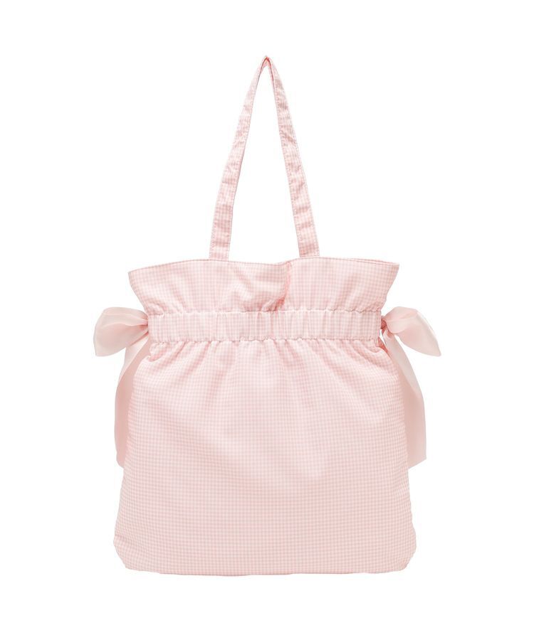 Maison de FLEUR「ギンガムダブルリボンギャザートートバッグ」|トートバッグ|