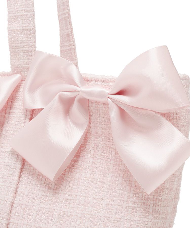 Maison de FLEUR「ツイードボリュームリボントートバッグ」|トートバッグ|