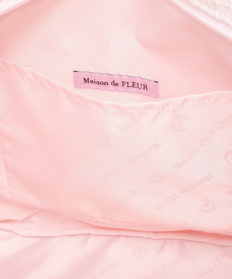 Maison de FLEUR「ツイードボリュームリボントートバッグ」|トートバッグ|