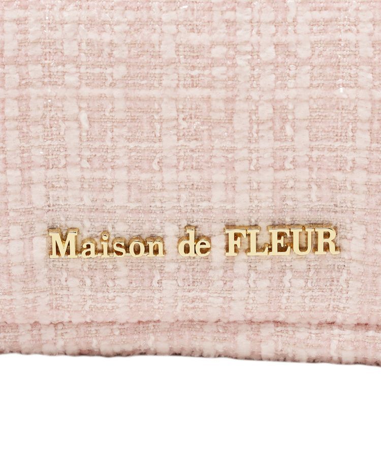 Maison de FLEUR「ツイードボリュームリボントートバッグ」|トートバッグ|