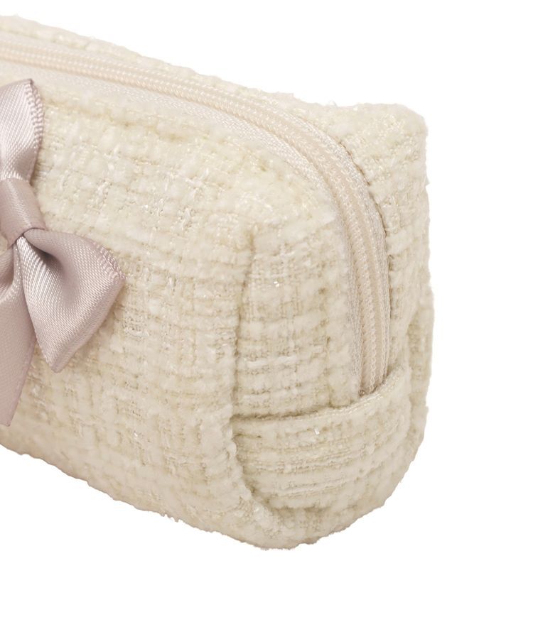 Maison de FLEUR「ツイードリボンロングポーチ」|ポーチ|