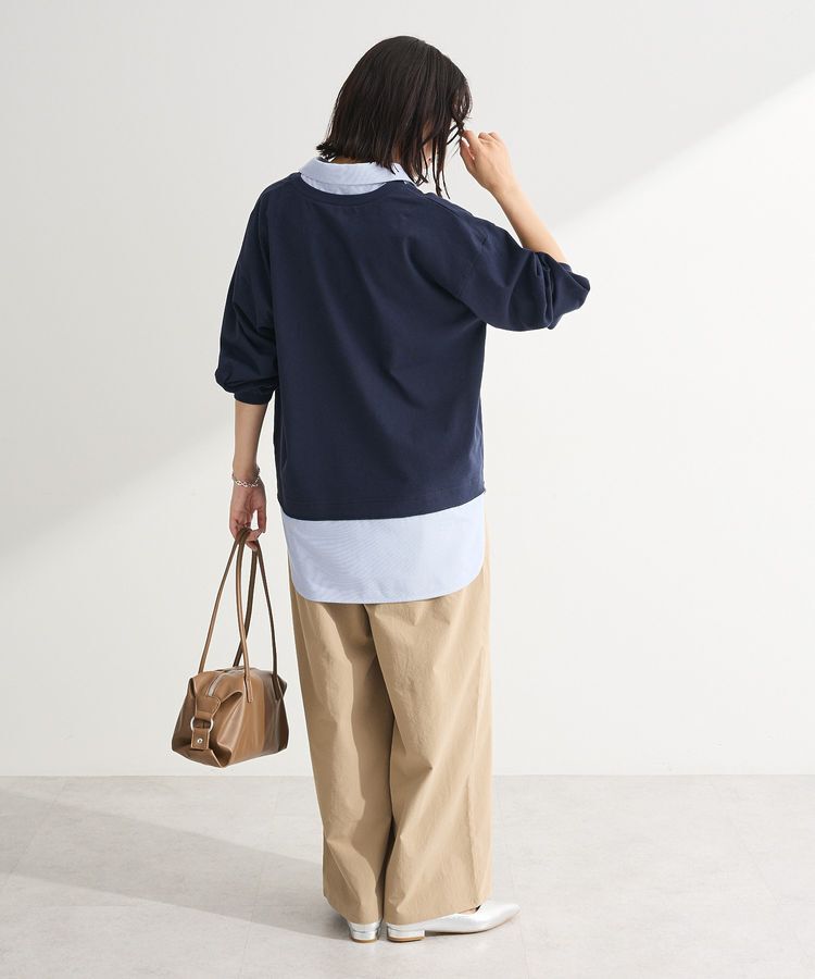 Green Parks「衿レイヤードッキングチュニック」|Tシャツ・カットソー|