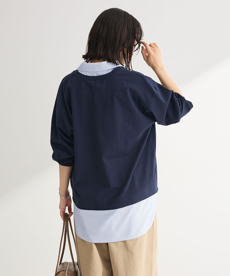 Green Parks「衿レイヤードッキングチュニック」|Tシャツ・カットソー|