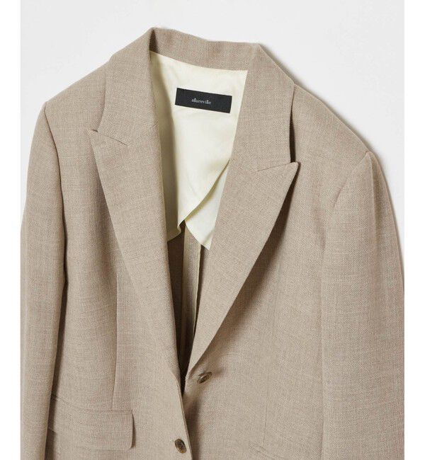 allureville「リネンライクテーラードジャケット」|テーラードジャケット|