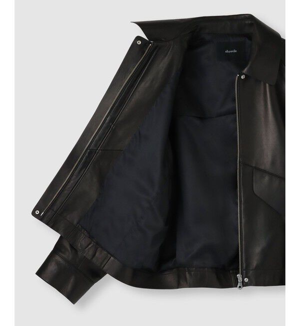 allureville「別注ラムレザーブルゾン」|ブルゾン・スタジャン|