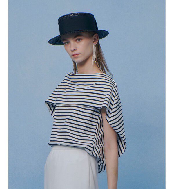 LOULOU WILLOUGHBY「【LOULOU WILLOUGHBY】ケープデコルテトップス」|Tシャツ・カットソー|