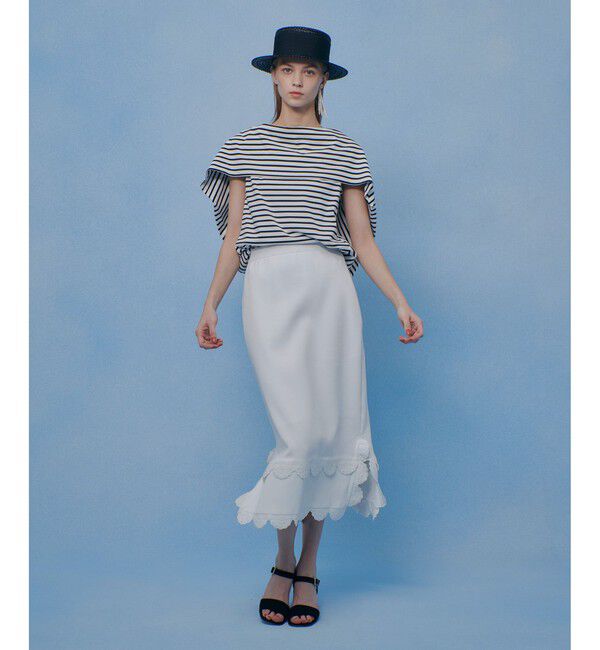 LOULOU WILLOUGHBY「【LOULOU WILLOUGHBY】ケープデコルテトップス」|Tシャツ・カットソー|