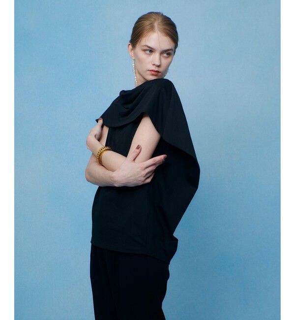 LOULOU WILLOUGHBY「【LOULOU WILLOUGHBY】ケープデコルテトップス」|Tシャツ・カットソー|