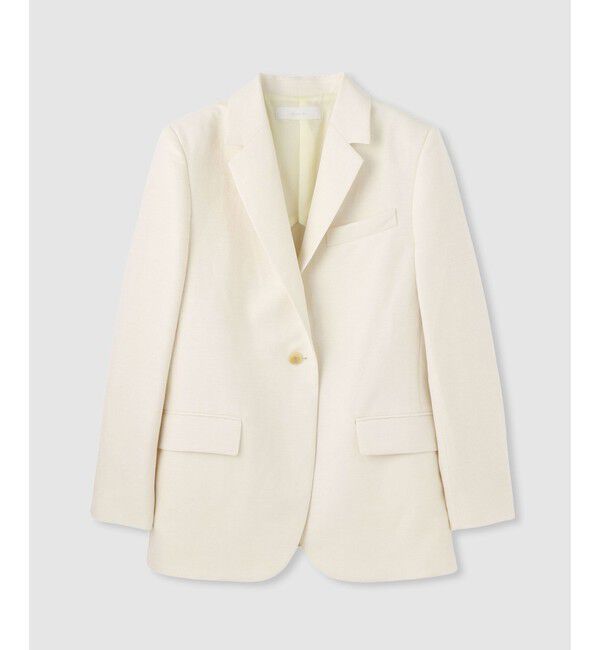 allureville「シャークスキンシングルオーバージャケット」|テーラードジャケット|オフホワイト