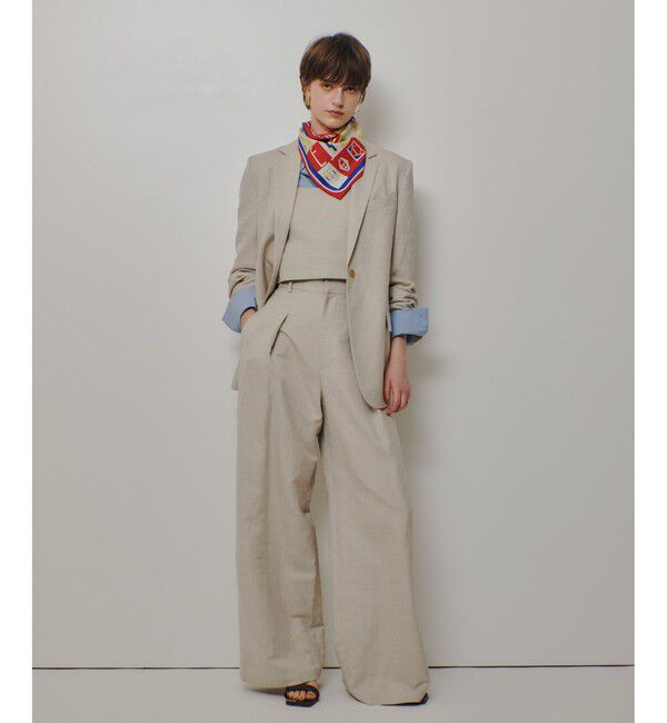 allureville「シャークスキンシングルオーバージャケット」|テーラードジャケット|