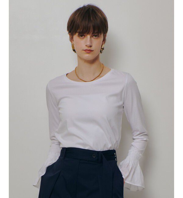 allureville「刺繍プリーツカフスプルオーバー」|Tシャツ・カットソー|