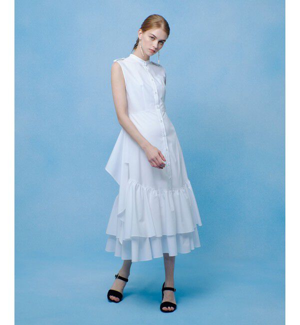 allureville/【LOULOU WILLOUGHBY】レイヤードレープワンピース