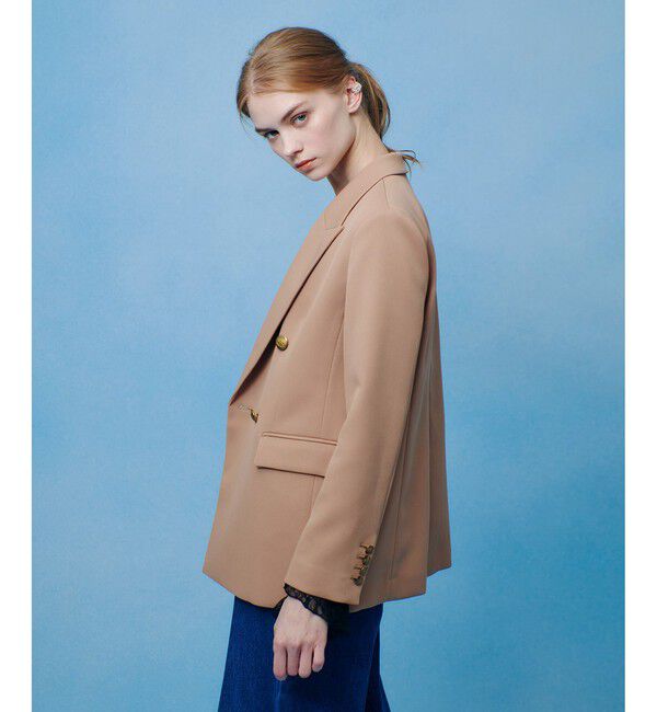 LOULOU WILLOUGHBY「【LOULOU WILLOUGHBY】ポリドビーダブルジャケット」|テーラードジャケット|