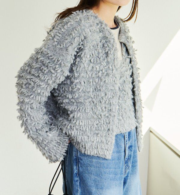  「ループフリンジニットカーディガン」|カーディガン|