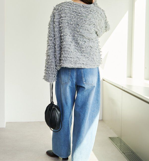  「ループフリンジニットカーディガン」|カーディガン|