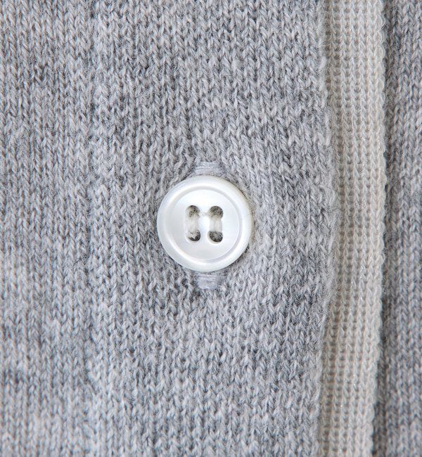  「レイヤード風配色ニットカーディガン」|カーディガン|