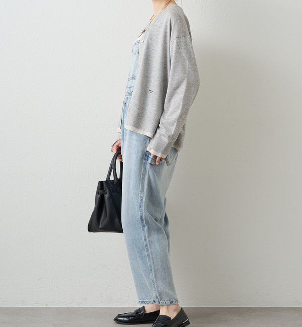  「レイヤード風配色ニットカーディガン」|カーディガン|