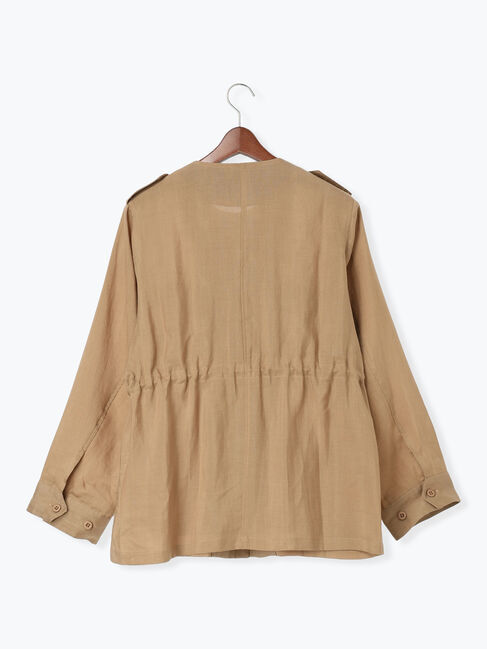 Te chichi「ノーカラーサファリジャケット《2026 spring catalog item》」|その他|