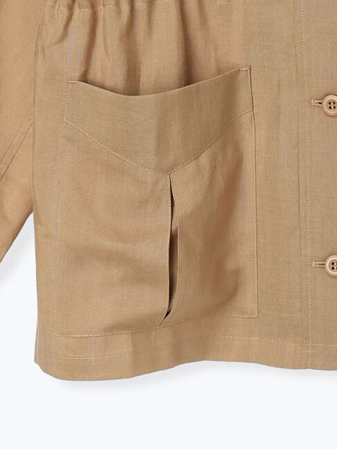 Te chichi「ノーカラーサファリジャケット《2026 spring catalog item》」|その他|