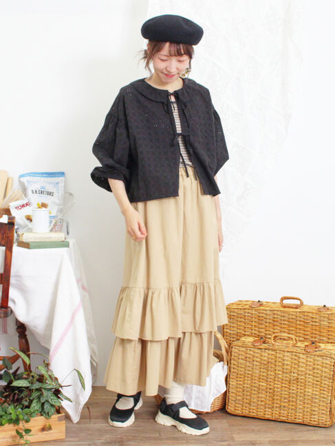 Samansa Mos2「柄アソート裾重ねスカート」|スカート|