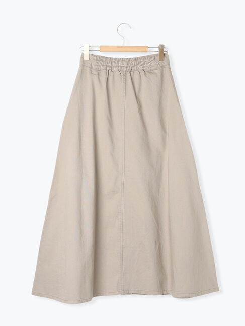 Samansa Mos2「【Sサイズ WEB限定】フロント釦フレアデニムスカート」|スカート|