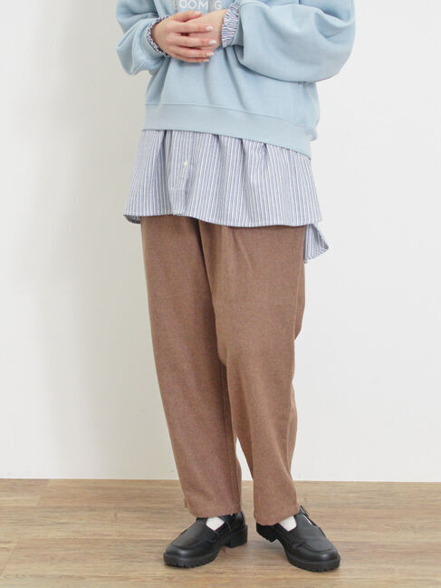 Samansa Mos2「ウール混テーパードパンツ」|その他|