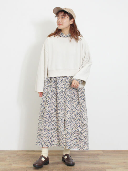 Samansa Mos2「◎ショート丈スウェット」|Tシャツ・カットソー|