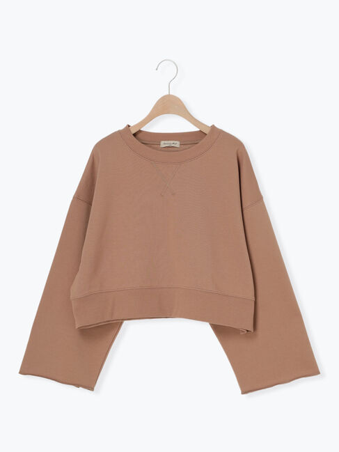 Samansa Mos2「◎ショート丈スウェット」|Tシャツ・カットソー|